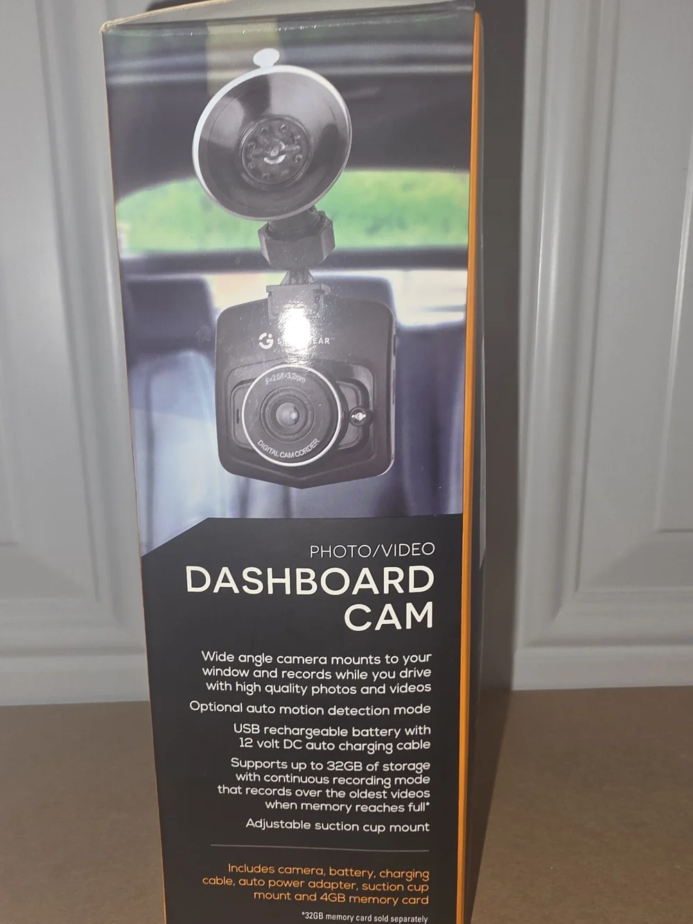 Black Dashboard/Board Cam Webcam with USB